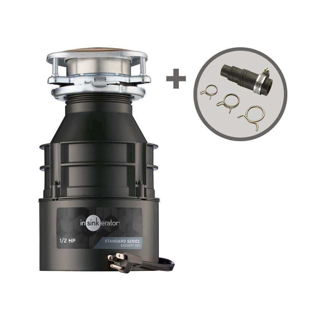 Badger 500 Standard Series 1/2 HP Continuous Feed Garbage Disposal with