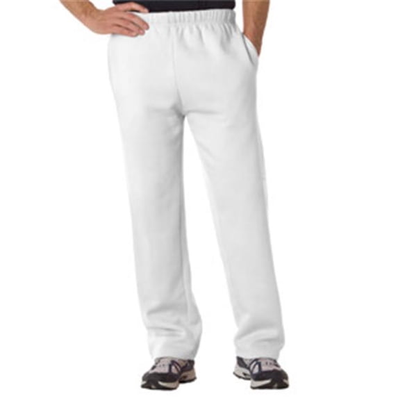 Bodek And Rhodes 07275006 1277 Badger Adult Open-Bottom Fleece Pant White - Extra Large