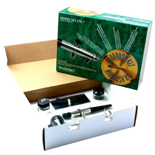 Badger Crescendo 175-7 Airbrush Set, Dual Action Siphon Feed