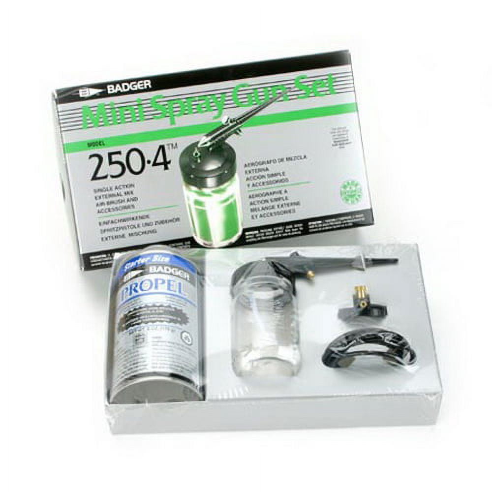 Badger Air-Brush Co. 250 Spray Gun Deluxe Set with Propellant BAD2504 Airbrushes
