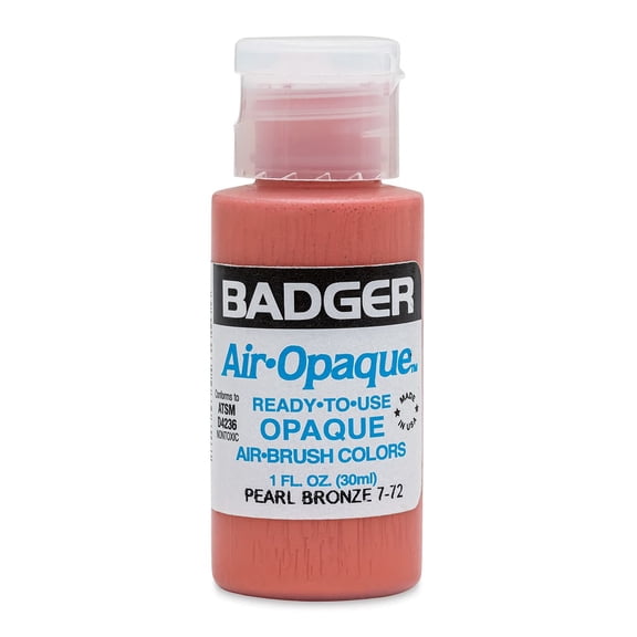 Badger Air-Opaque Airbrush Color - 1 oz, Pearl Bronze