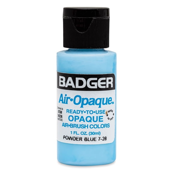 Badger Air-Opaque Airbrush Color - 1 oz, Powder Blue