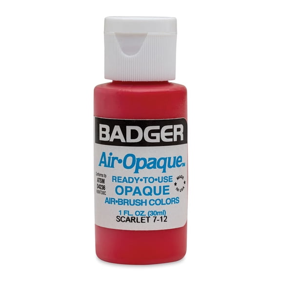 Badger Air-Opaque Airbrush Color - 1 oz, Scarlet