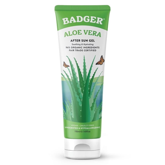 Badger Aloe Vera After Sun Gel 4oz tube