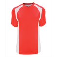 thumbnail image 1 of Badger 6171 B-Core Ladies Triple Play Contrast Panel Athletic Jersey - Hot Coral & White, Small, 1 of 1
