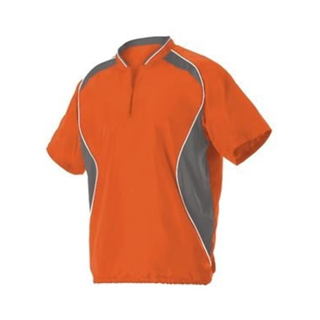 Badger B30685673 Youth Short Sleeve Baseball Batters Jacket, Purple