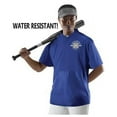 thumbnail image 1 of Badger B30885093 Youth Short Sleeve Stretch Woven Batters Jacket, Charcoal - Small, 1 of 3