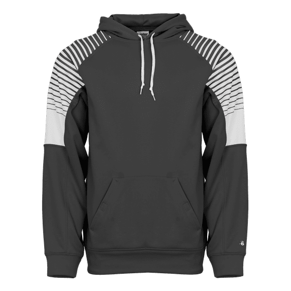 Badger B69485097 Men Lineup Hooded Pullover, Graphite - 2XL