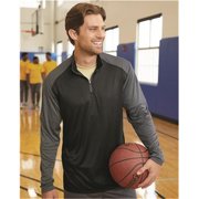 Badger B87985756 Ultimate Softlock Sport Quarter-Zip Pullover, Royal & Graphite - Extra Large