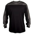 thumbnail image 1 of Badger BD4159 Defender Long Sleeve Tee - Black & Graphite, 4X, 1 of 1