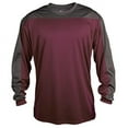 thumbnail image 1 of Badger BD4159 Defender Long Sleeve Tee - Maroon & Graphite, Extra Large, 1 of 1