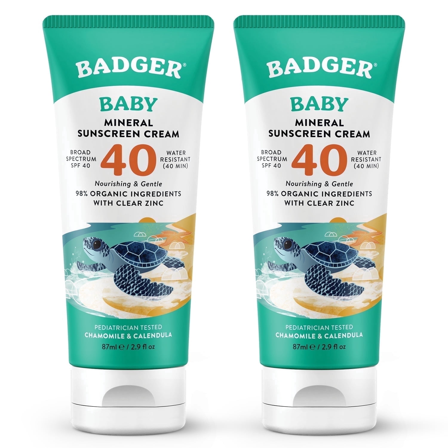 Sunscreen Paper Badger Organic Baby Sunscreen SPF 40, Zinc Oxide, Water Resistant ...