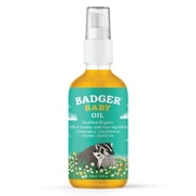 Badger Baby Oil, Chamomile & Calendula, 4 fl oz