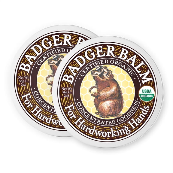 Badger Balm for Hardworking Hands, Aloe Vera & Wintergreen, 2 oz (2 Pack)