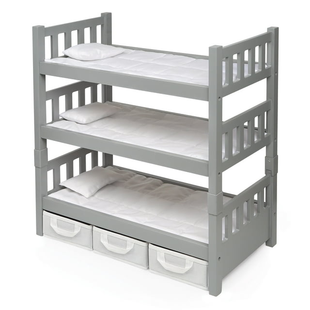 Badger Basket 123 Convertible Bunk Bed, Baskets & StickOn Decals for