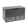 thumbnail image 1 of Badger Basket Children's Wooden Up & Down Toy Box and Storage Bench 3.8 Cu ft. - Charcoal, 1 of 11