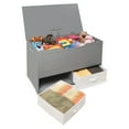 thumbnail image 1 of Badger Basket Children's Wooden Up & Down Toy Box and Storage Bench 3.8 Cu ft. - Gray, 1 of 8