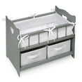 thumbnail image 1 of Badger Basket Doll Crib with Storage Baskets and Stick-on Decals for 20 inch Dolls - Gray, 1 of 11