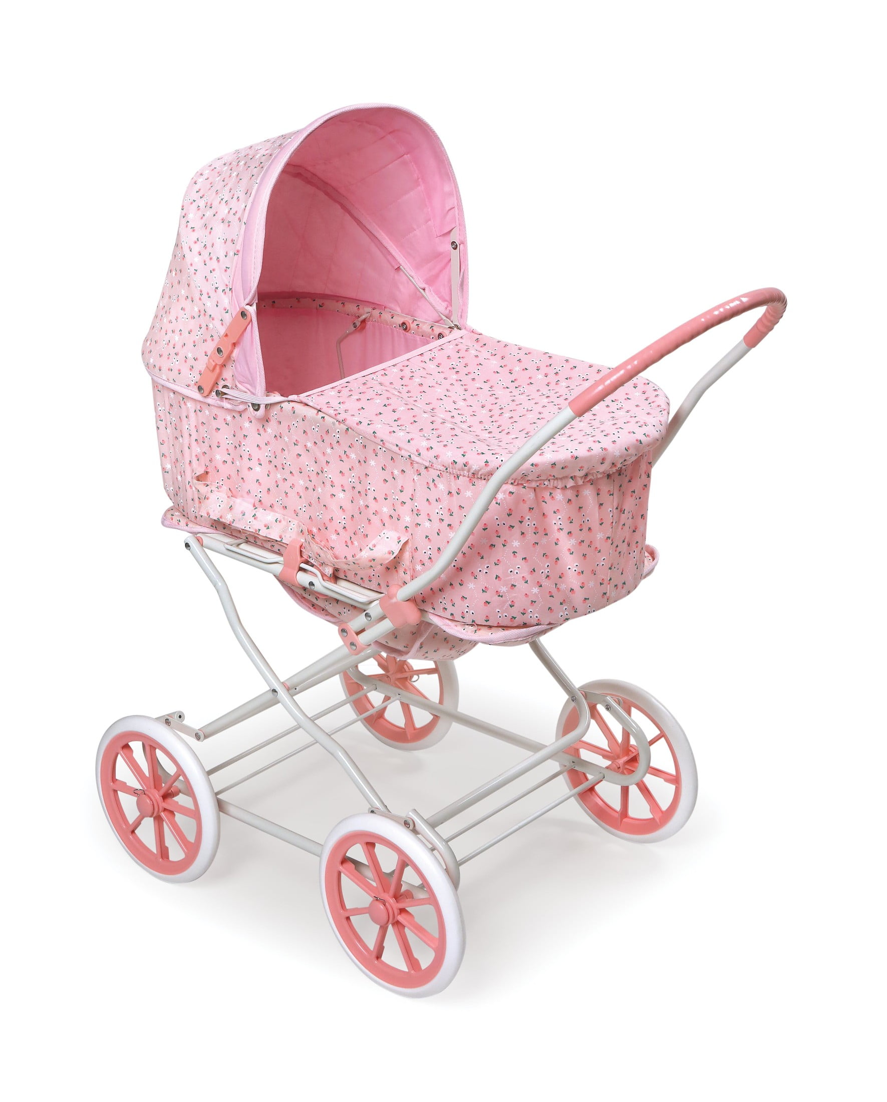 Wishing Stars Deluxe 2 in 1 Baby Doll Stroller Pink