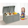 thumbnail image 1 of Badger Basket Child's Wooden 25 gal Barrel Top Toy Chest,  Gray, 1 of 7