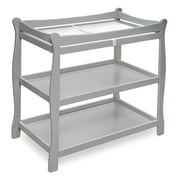 Badger Basket Sleigh Style Baby Changing Table - Gray