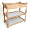 Badger Basket Sleigh Style Baby Changing Table Natural