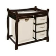 Badger Basket Sleigh Style Changing Table with Hamper & Three BasketsFinishEspresso