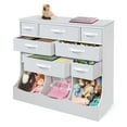 thumbnail image 1 of Badger Basket Children's Wooden Storage Station with Eight Baskets 51 gal Toy Storage Cube, White, 1 of 7