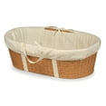 thumbnail image 1 of Badger Basket Wicker-Look Woven Baby Moses Changing Basket - Natural/Ecru, 1 of 7