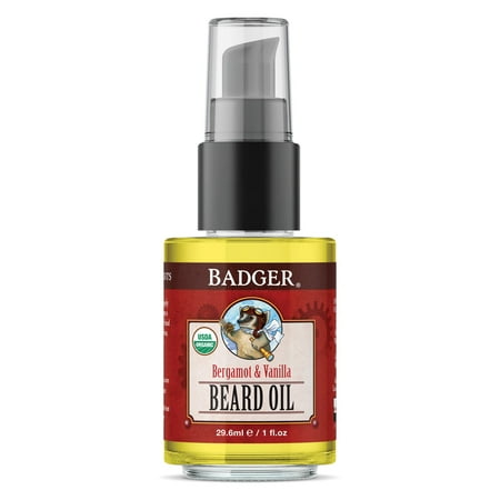 Badger Beard Oil, Bergamot & Vanilla, 1 fl oz