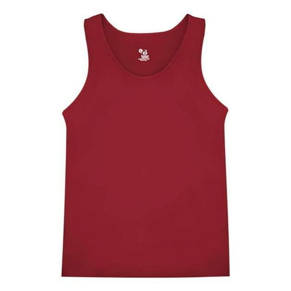 Badger Boy's Scoop Neck Sleeveless Plain Sports Tank Top