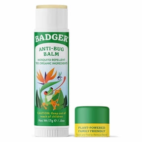 Badger Bug Repellent Stick - Travel Size - Citronella & Lemongrass 0.6 oz