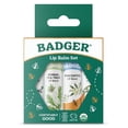 thumbnail image 1 of Badger Classic Lip Balm Set, Mint, Tea Tree, Unscented, Tangerine, 0.15 oz (4 Pack), 1 of 8