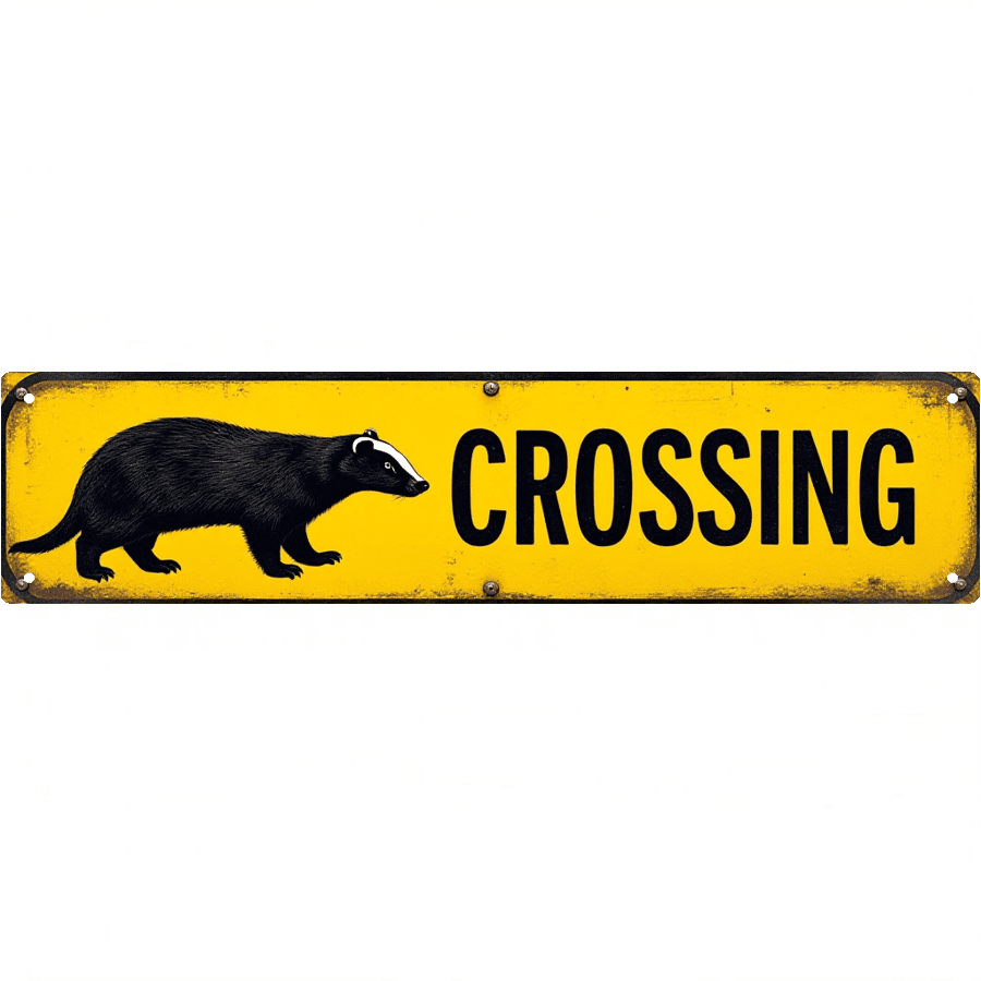 Badger Crossing Tin Decor 16*4 Inches 
