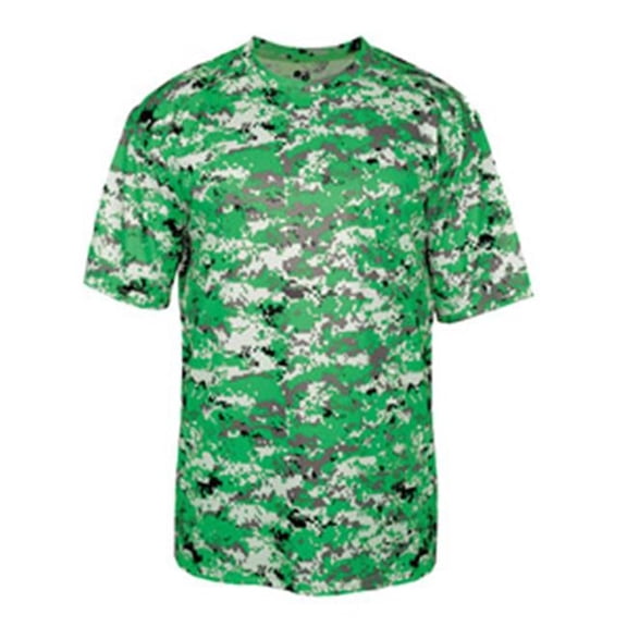 Badger Digital Camo T-Shirt Size L Color Greens