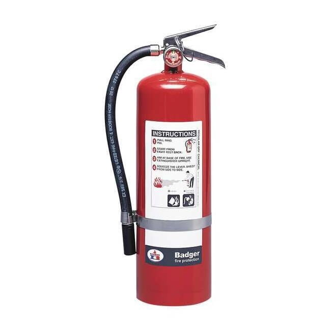 Badger Fire Extinguisher,Steel,Red,BC B10BC-1