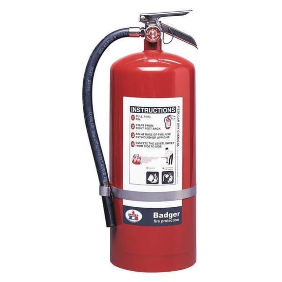 Badger Fire Extinguisher,Steel,Red,BC B20BC - Walmart.com