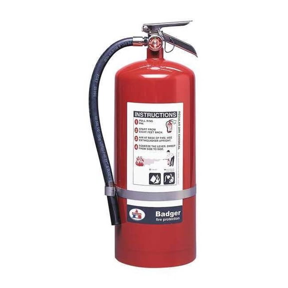 Badger Fire Extinguisher,Steel,Red,BC B20BC