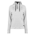 thumbnail image 1 of Badger  FitFlex Womens French Terry Hooded Quarter-Zip Sweatshirt, Oxford - Extra Large, 1 of 2