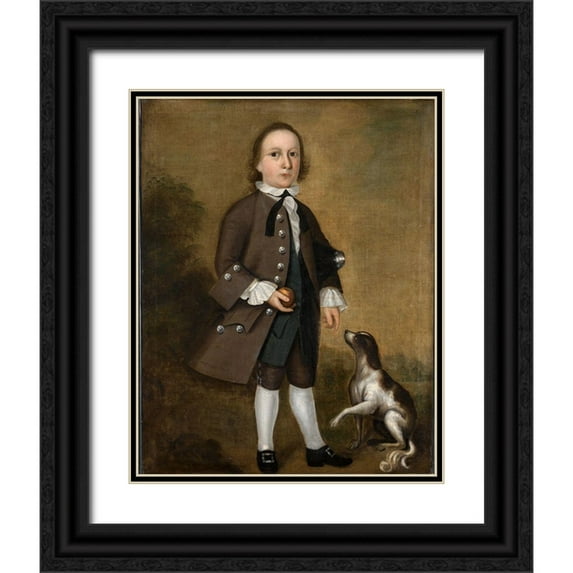 Badger, Joseph 26x32 Black Ornate Wood Framed with Double Matting Museum Art Print Titled - Jeremiah Belknap
