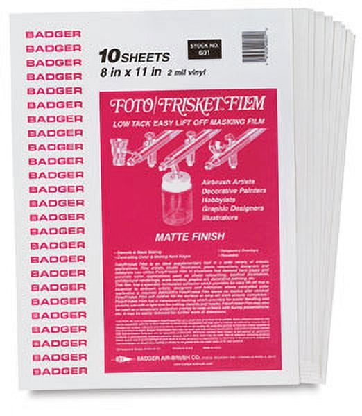 Badger Air-Brush Co. Foto/Frisket Film Sheets