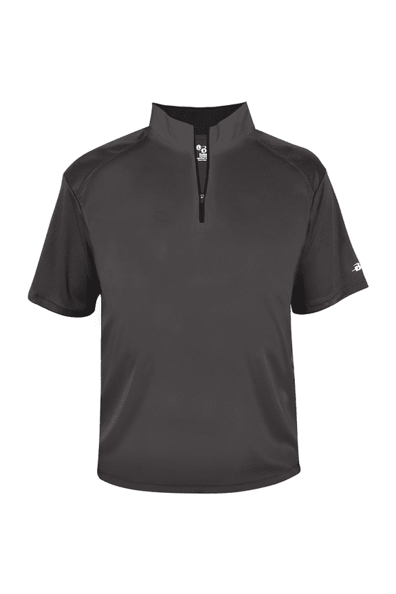 B-Core S/S 1/4 Zip - Graphite/Black M