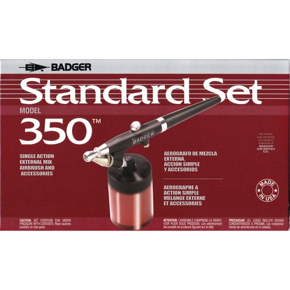 Badger Model 350 Medium Line Airbrush Standard Set