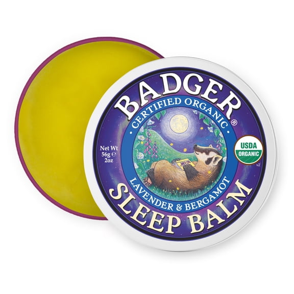 Badger Sleep Balm, Bulgarian Lavender & Bergamot, 2 oz