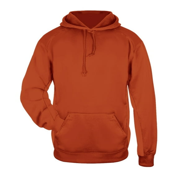 Badger Sport 145400 Perf. Fleece Hood-Burnt Orange-XS