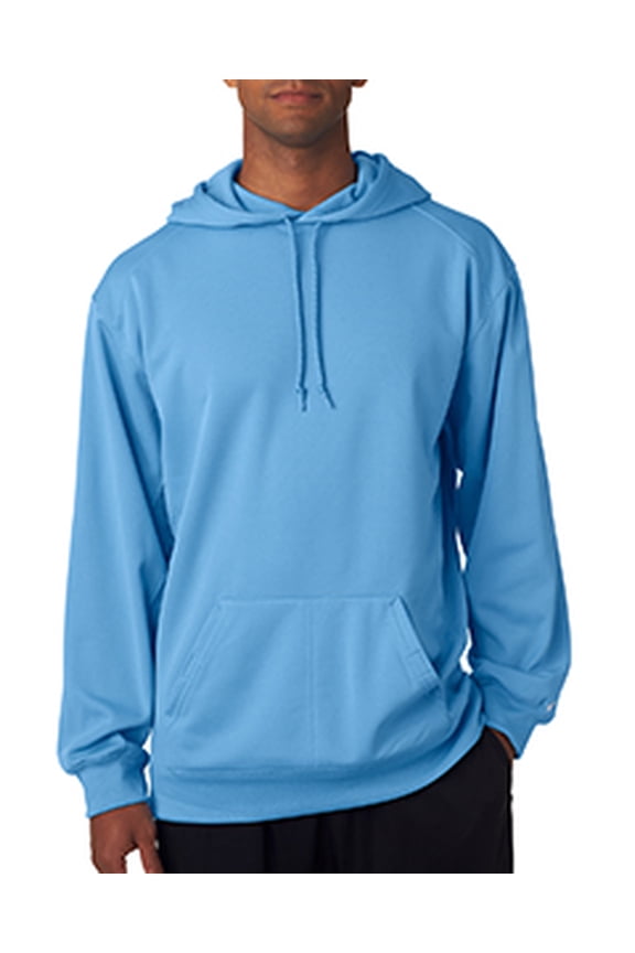Adult Polyester Performance Hooded Fleece - COLUM BLUE - 4XL