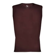 Badger Pro-Compression Sleeveless T-Shirt 4631 - Maroon - Large