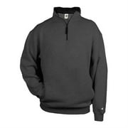 Badger Quarter-Zip Fleece Pullover - Charcoal, XL