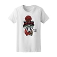 thumbnail image 1 of Badger Red Glasses Hand Drawn T-Shirt Women -Image by Shutterstock, Female XX-Large, 1 of 2