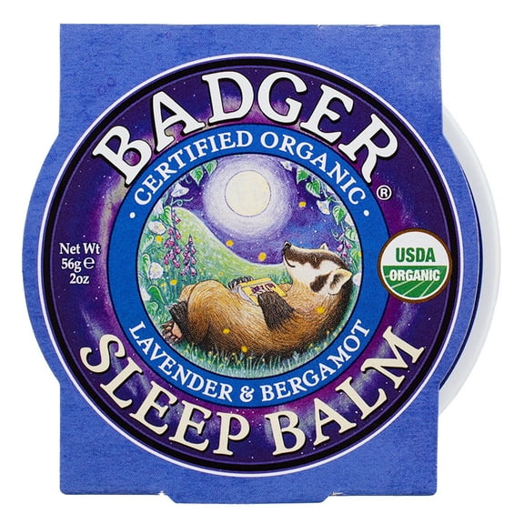 Badger Sleep Balm Tin, Lavender & Bergamot, 2 oz (1 Pack)